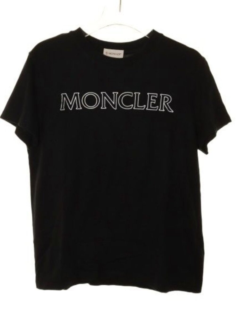 Moncler SS T-Shirt Black Logo Short Sleeve